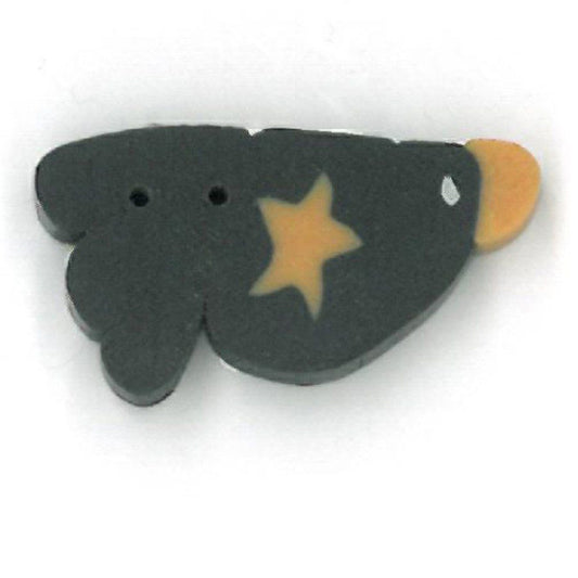 Small Raven Birdie Button by Just Another Button Company