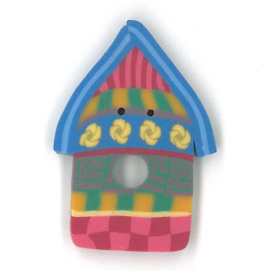Summer Birdhouse Button by Just Another Button Company