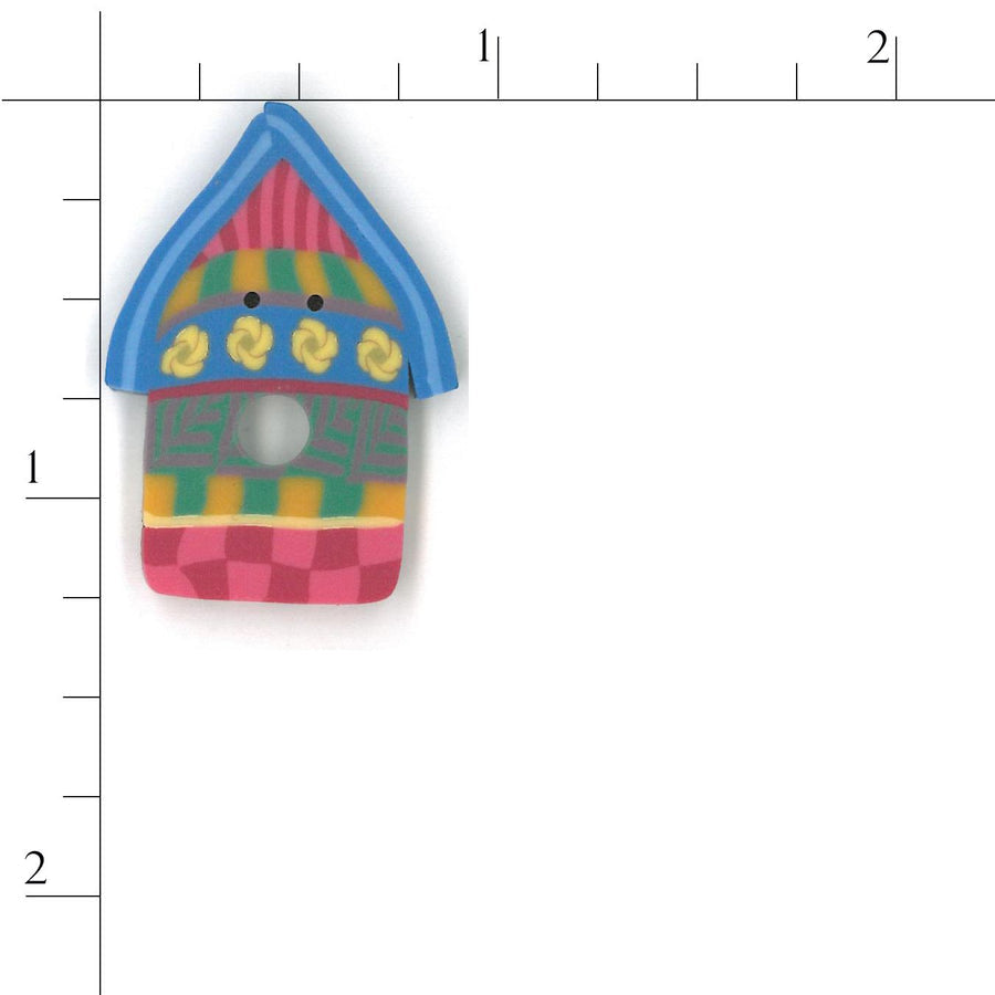 Summer Birdhouse Button by Just Another Button Company