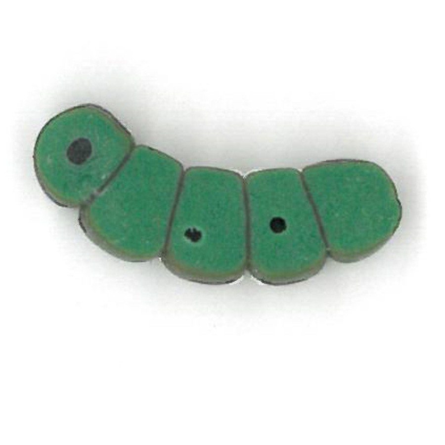 Inchworm Button by Just Another Button Company