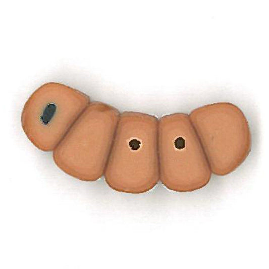 Fishin’ Worm Button by Just Another Button Company