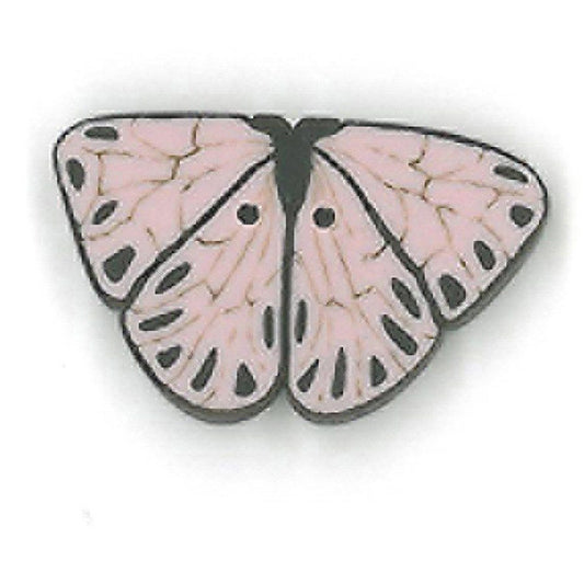 Pink Butterfly Button by Just Another Button Company