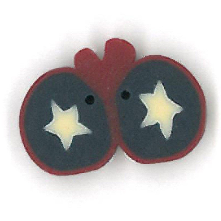 Small Liberty Lady Bug Button by Just Another Button Company