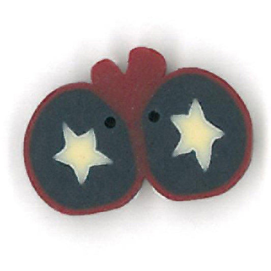 Small Liberty Lady Bug Button by Just Another Button Company