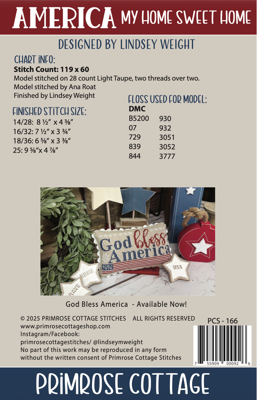 America My Home Sweet Home by Primrose Cottage