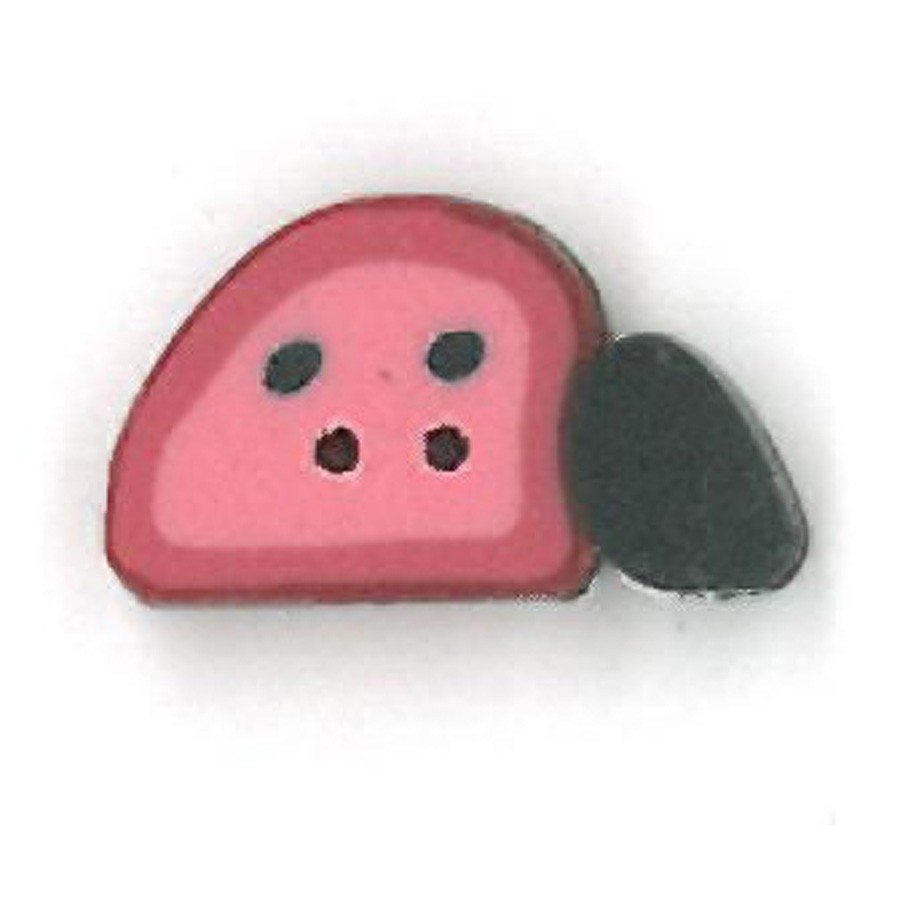 Small Side-View Ladybug Button by Just Another Button Company