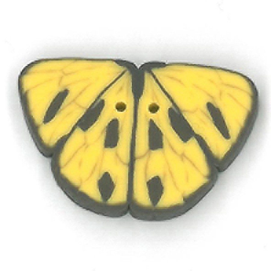 Small Yellow Butterfly Button by Just Another Button Company