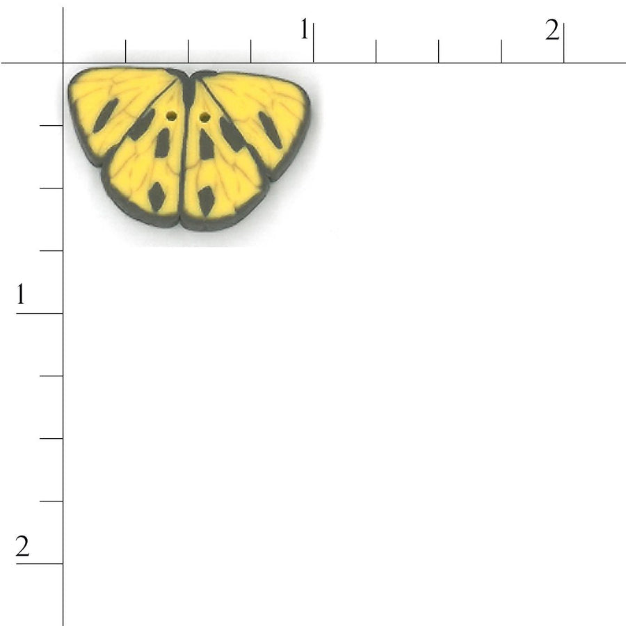 Small Yellow Butterfly Button by Just Another Button Company