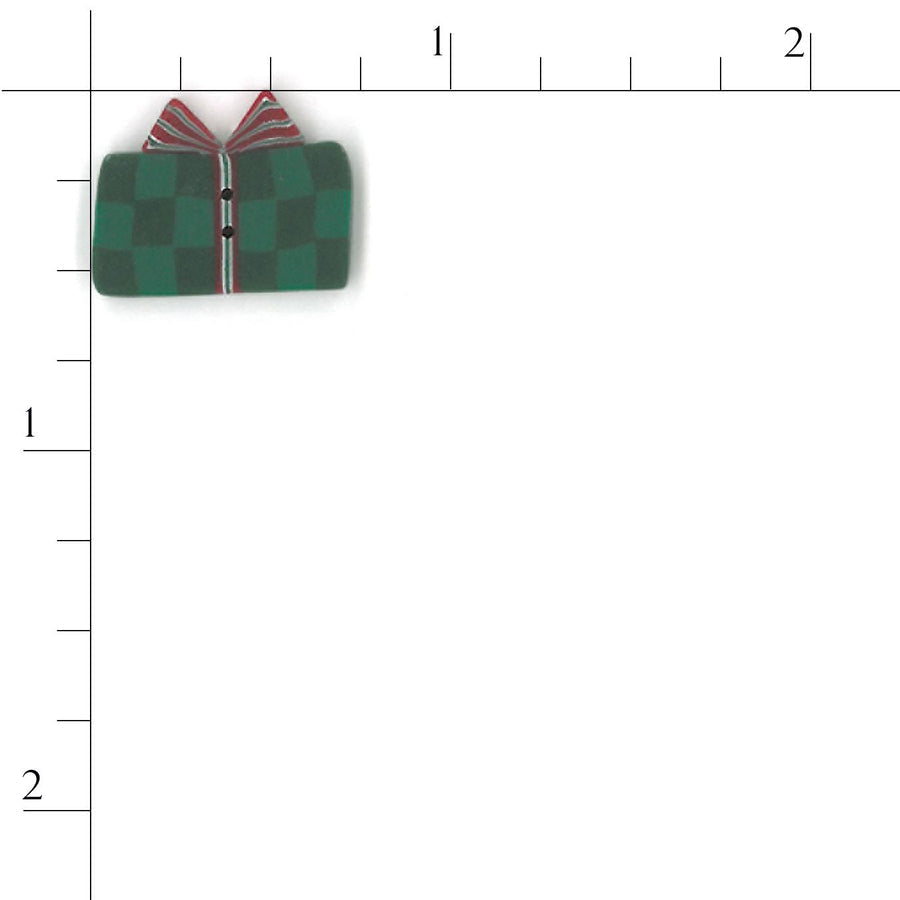 Small Green Gift Button by Just Another Button Company
