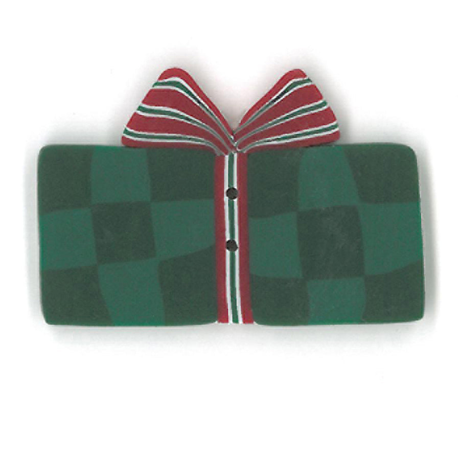 Large Green Gift Button by Just Another Button Company
