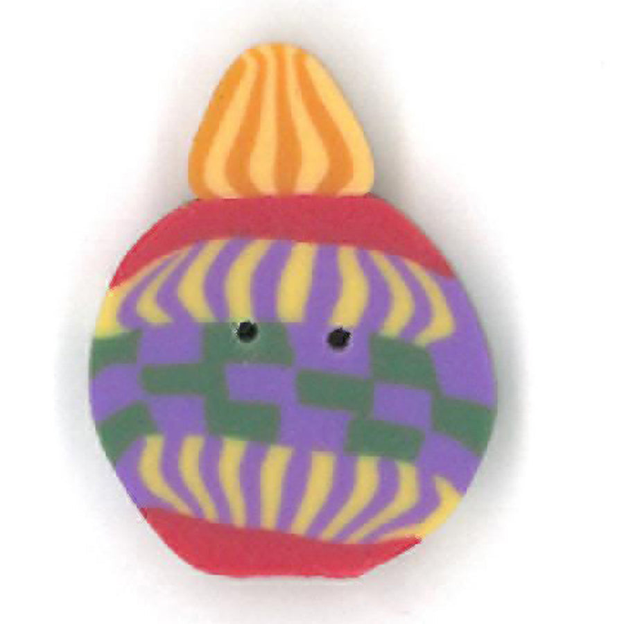 Checkered Ornament Button by Just Another Button Company