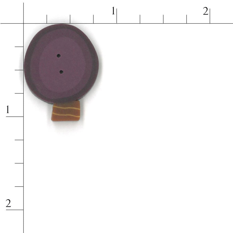 Large Plum Bulb Button by Just Another Button Company