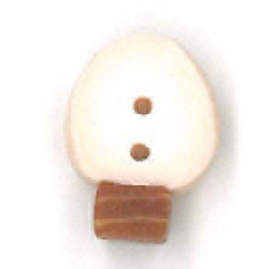 Tiny White Bulb Button by Just Another Button Company