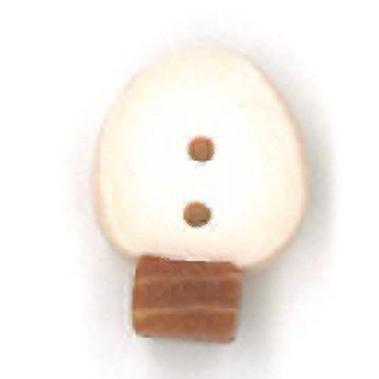 Tiny White Bulb Button by Just Another Button Company