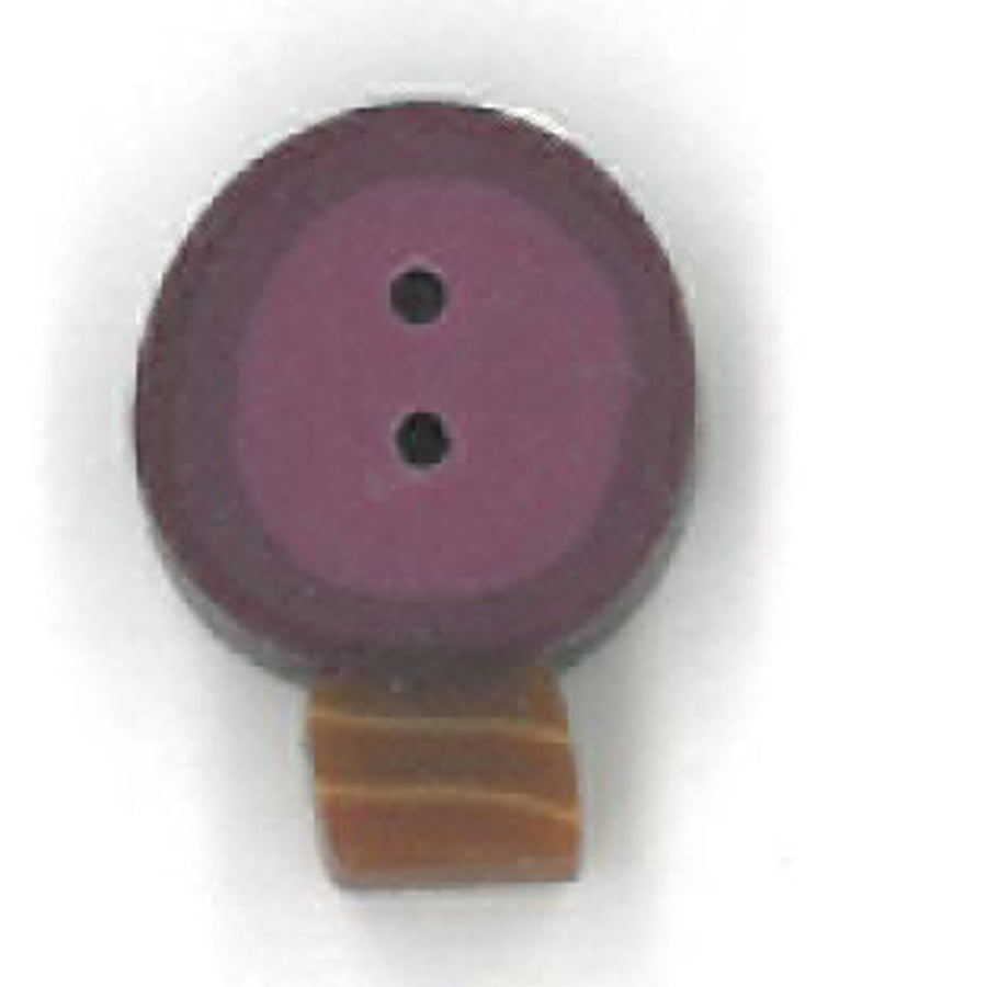 Tiny Plum Bulb Button by Just Another Button Company