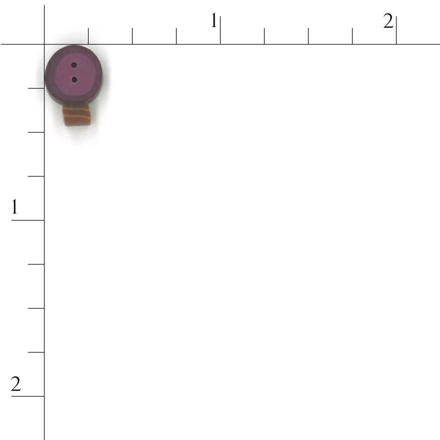 Tiny Plum Bulb Button by Just Another Button Company