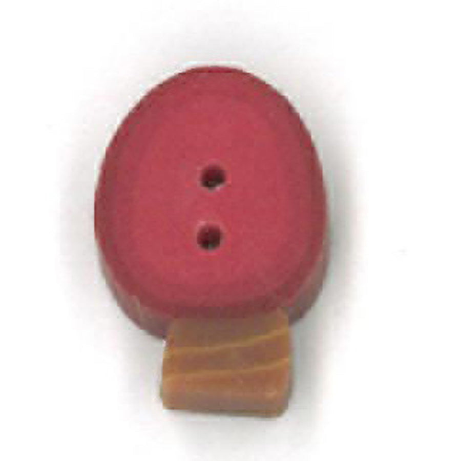 Tiny Red Bulb Button by Just Another Button Company