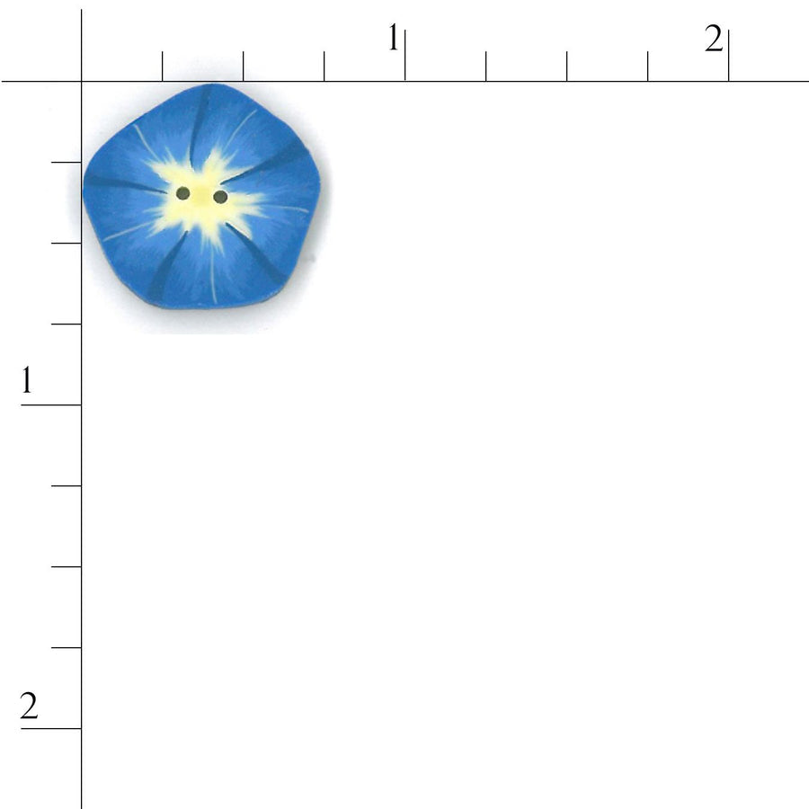 Small Morning Glory Button by Just Another Button Company