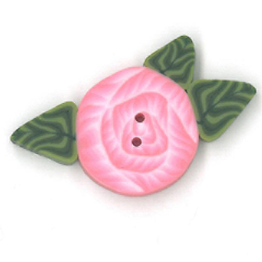 Small Pink Rose Button by Just Another Button Company