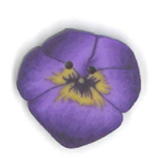 Tiny Purple Pansy Button by Just Another Button Company