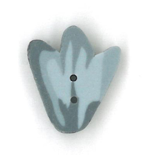 Small Blue Tulip Button by Just Another Button Company