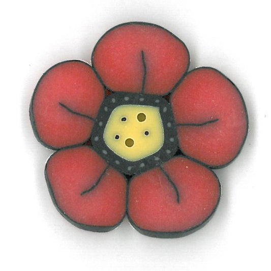 Large Bittersweet Wildflower Button by Just Another Button Company
