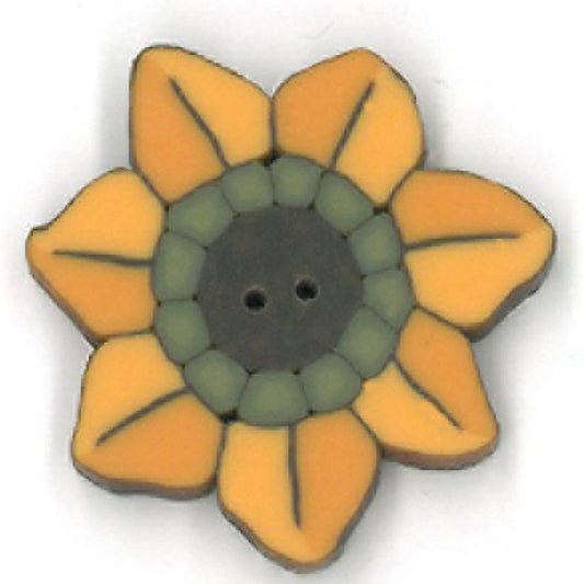 Tiny Sunflower Button by Just Another Button Company