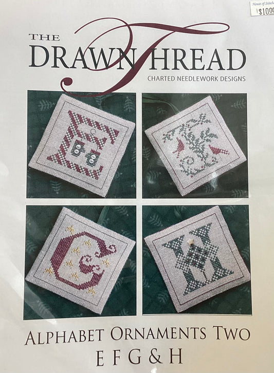 Alphabet Ornaments Two: E F G & H by The Drawn Thread