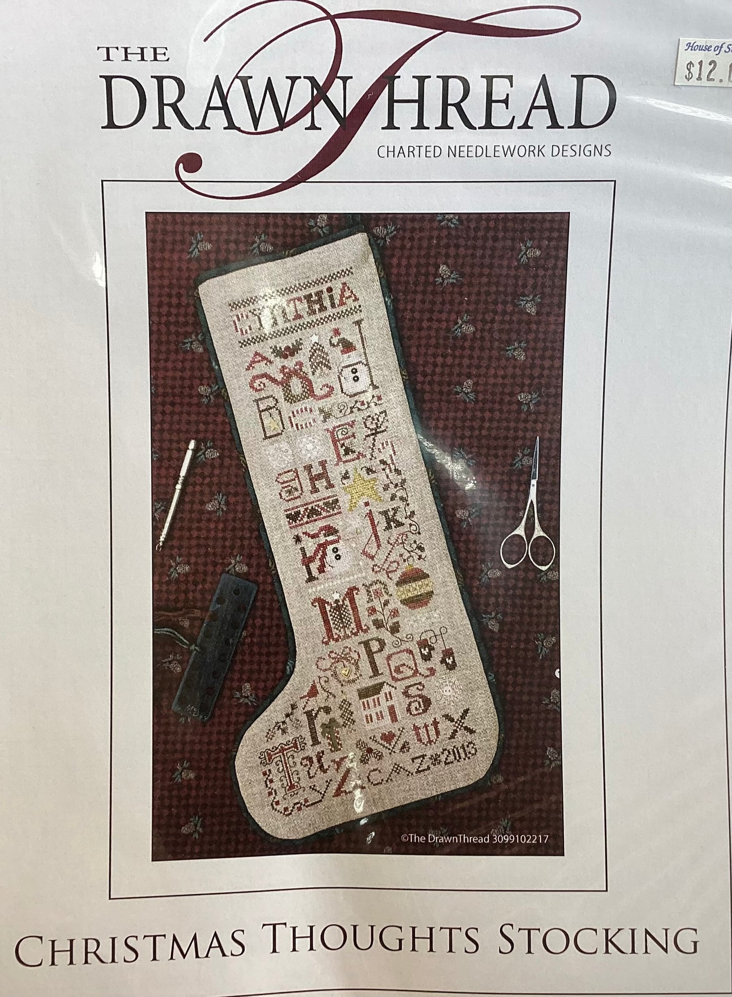 Christmas Thoughts Stocking by The Drawn Thread