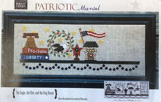 Patriotic Mantel: The Eagle, the Star, and the Flag House by Bent Creek