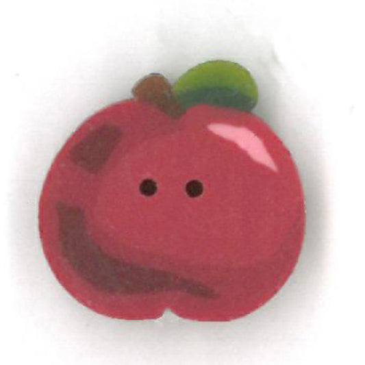 Tiny Shiny Apple Button by Just Another Button Company