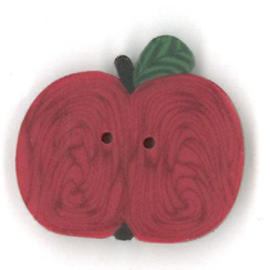 Small Red Apple Button by Just Another Button Company