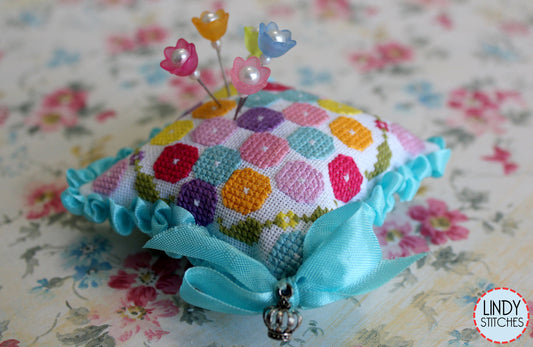 Penelope’s Posies Pincushion by Lindy Stitches