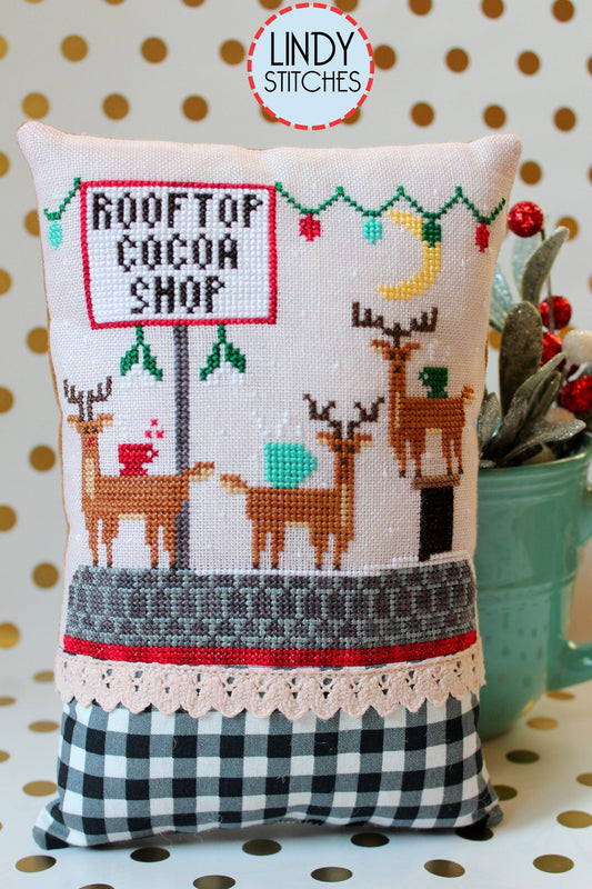 Rooftop Cocoa Shop by Lindy Stitches