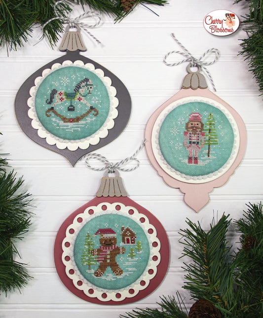 Vintage Ornaments: Set Four by Cherry Blossoms Studio