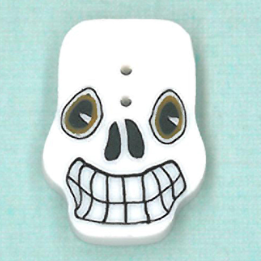 Small Spooky Skull Button by Just Another Button Company