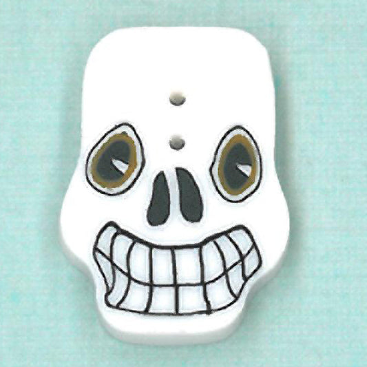 Small Spooky Skull Button by Just Another Button Company