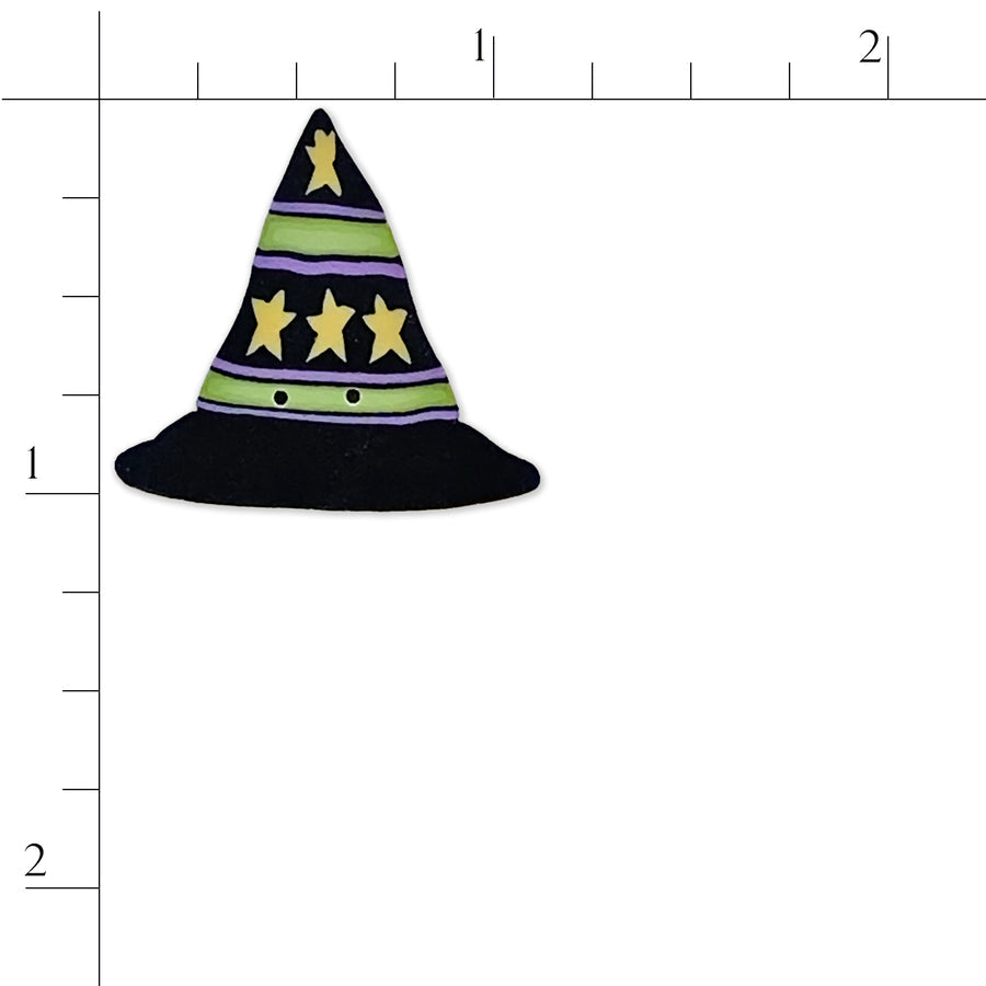 Large Witch Hat Button by Just Another Button Company