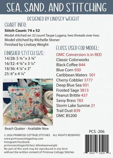 Sea, Sand, And Stitching by Primrose Cottage