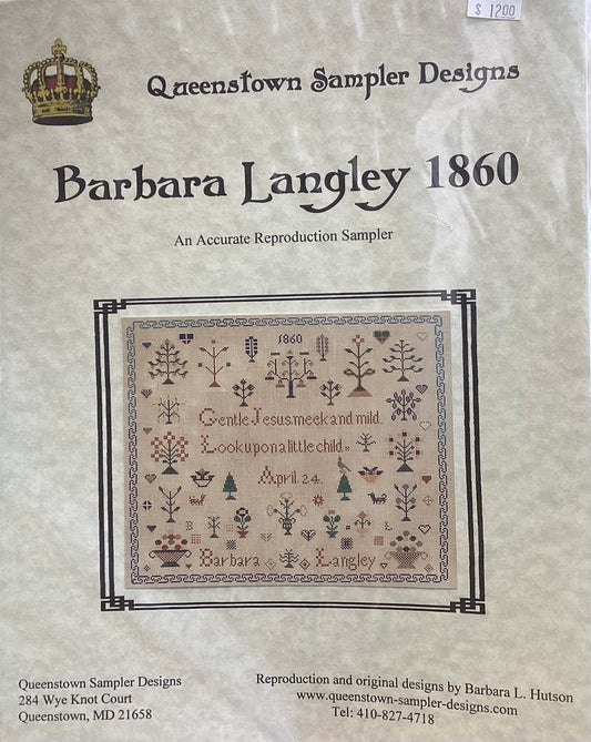Barbra Langley 1860 by Queenstown Sampler Designs