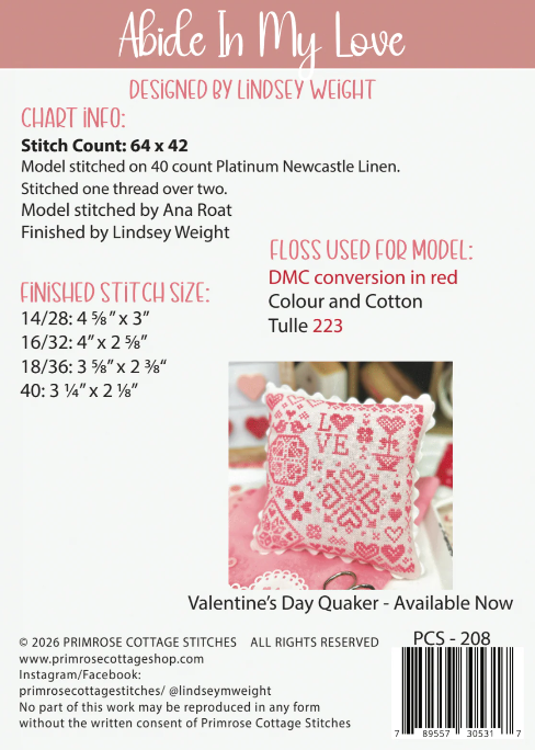Abide In My Love by Primrose Cottage