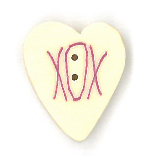 Yellow Sweetheart Button by Just Another Button Company