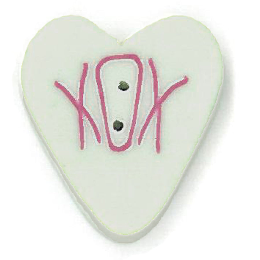 Green Sweetheart Button by Just Another Button Company