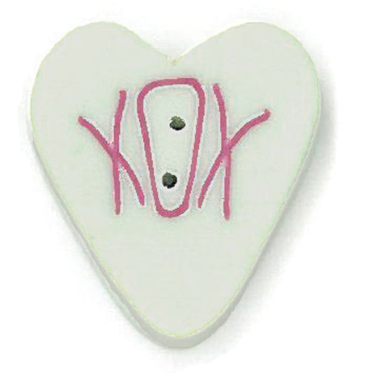 Green Sweetheart Button by Just Another Button Company