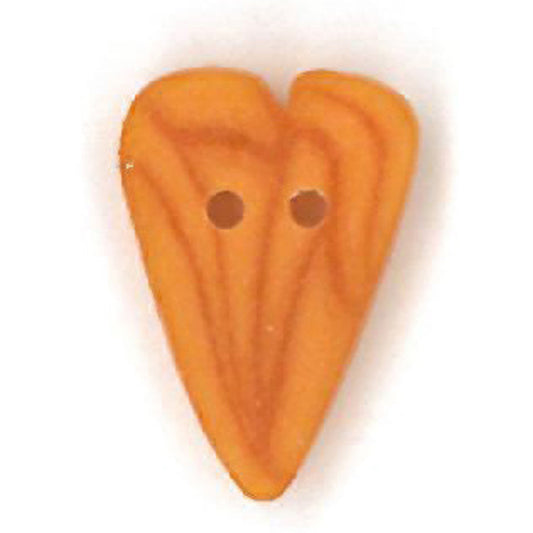 Small Gold Velvet Heart Button by Just Another Button Company