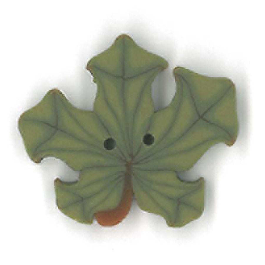 Small Pumpkin Leaf Button by Just Another Button Company