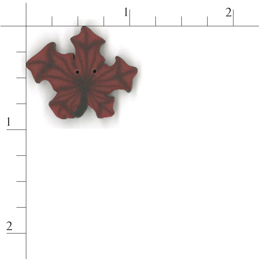 Large Red Maple Leaf Button by Just Another Button Company