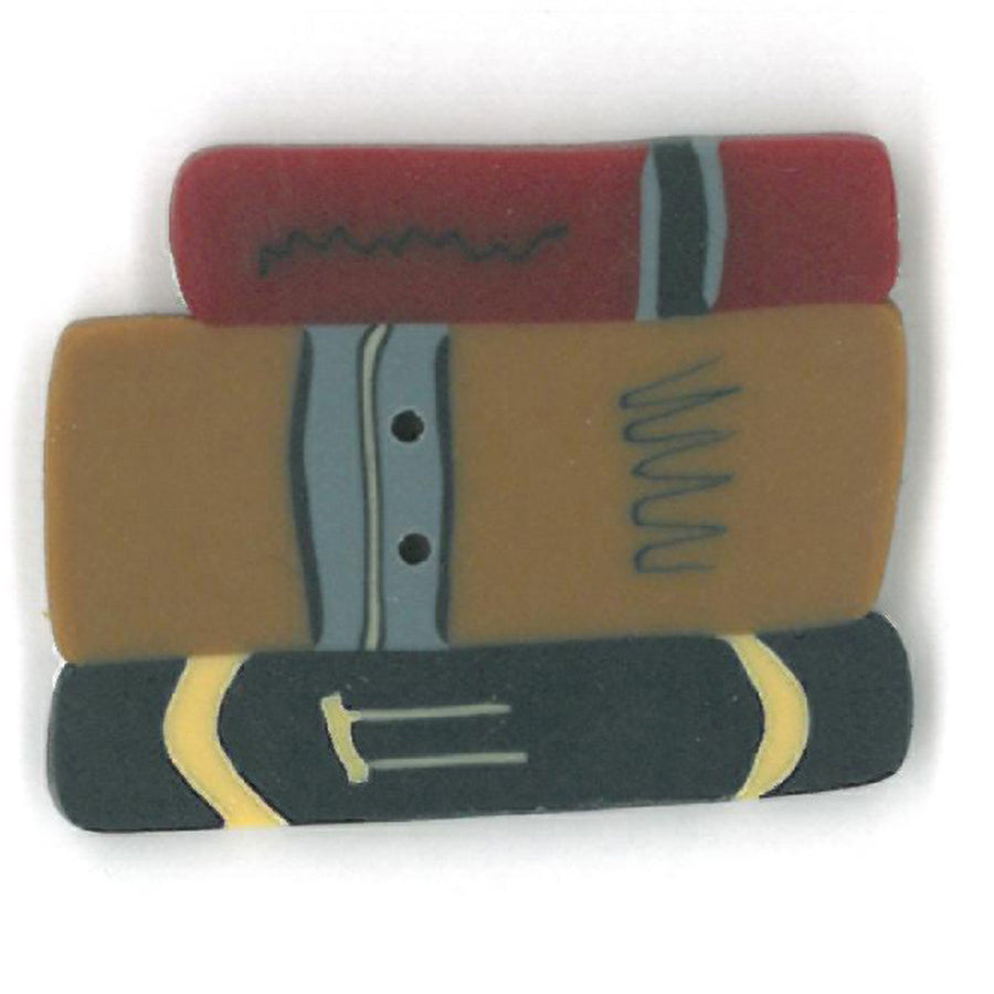 Stack of Books Button by Just Another Button Company