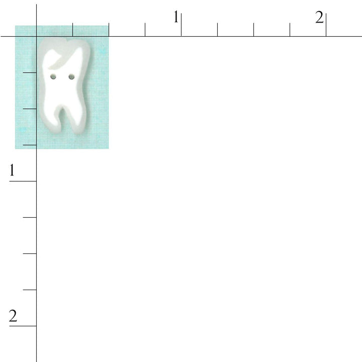 Small Tooth Button by Just Another Button Company