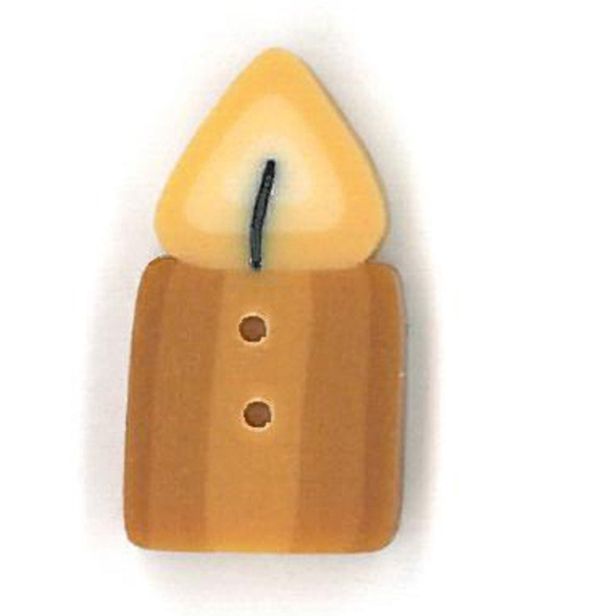 Tiny Golden Candle Button by Just Another Button Company